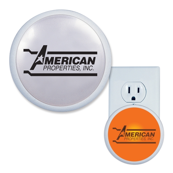 2.94"Diameter x 1.06"D night light that glows orange with round, dome... from ASI 54040 Fey Promo / Mi Line by Fey