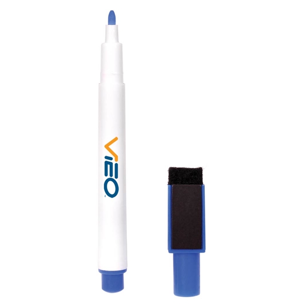 St. Kitts mini non-toxic white board marker with an eraser and... from ASI 43442 ZZ DROPPED - High Caliber Line USA