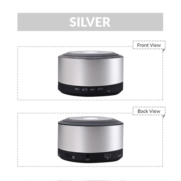 Wireless Bluetooth speaker made from ABS and metal.... from ASI 37218 Athena Promo (tm)
