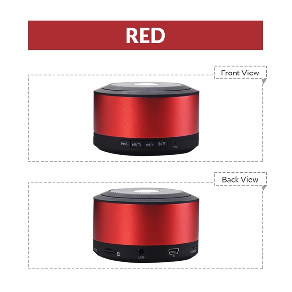 Wireless Bluetooth speaker made from ABS and metal.... from ASI 37218 Athena Promo (tm)