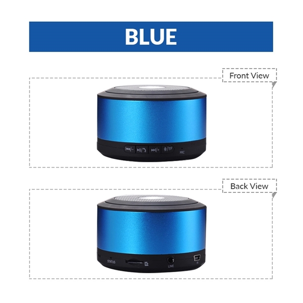 Wireless Bluetooth speaker made from ABS and metal.... from ASI 37218 Athena Promo (tm)