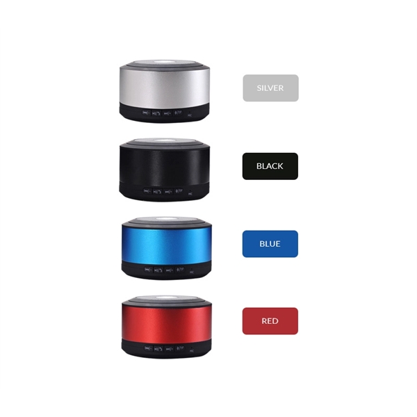 Wireless Bluetooth speaker made from ABS and metal.... from ASI 37218 Athena Promo (tm)