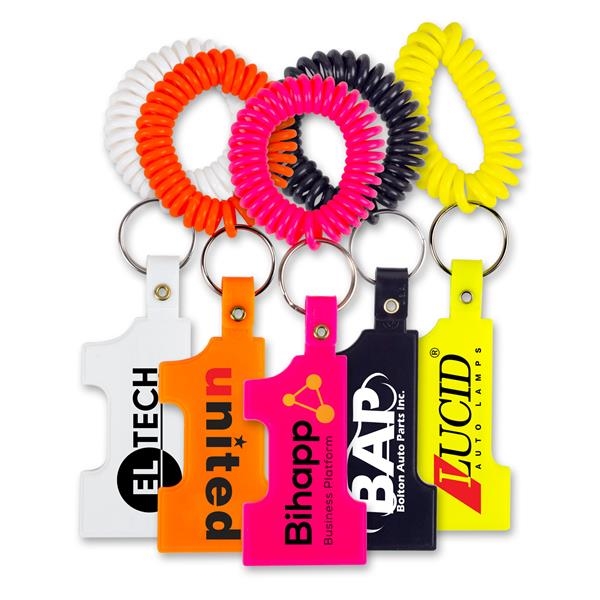 Semi-flexible polyethylene key tag shaped as a Number One.... from ASI 48500 Dard Products / Tag Master®