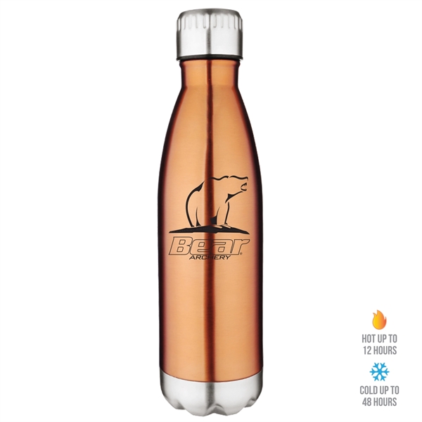 Drinkware gift set with a 17 oz. stainless steel bottle and... from ASI 90807 Tekweld