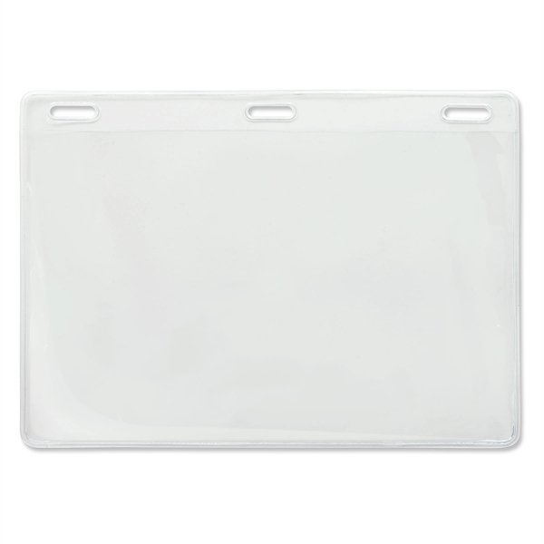 Economy grade, event-size vinyl badge holders feature three slots at the... from ASI 79898 Promovision / PROMOVISION