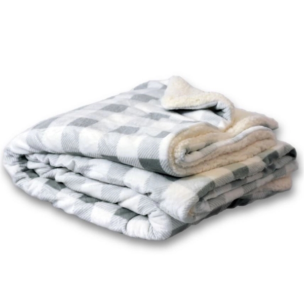 Blanket with faux micro mink on one side and faux lambswool... from ASI 99030 Zipline / Zipline®