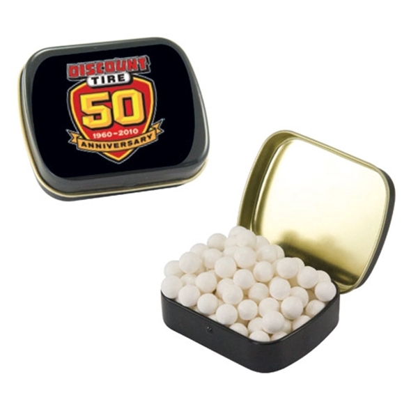 Small tin made in China that is then filled in the... from ASI 61125 Hit Promotional Products