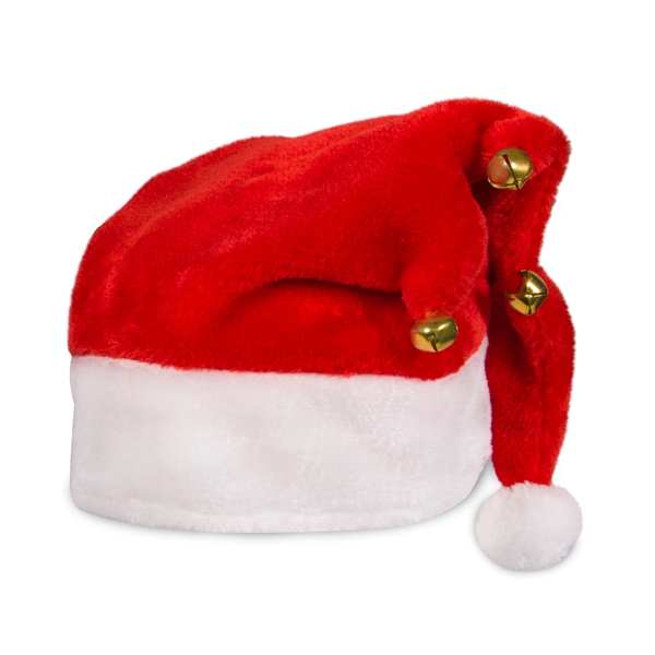 Plush Santa Claus hat with actual jingle bells.... from ASI 42016 Brighter Promotions Inc