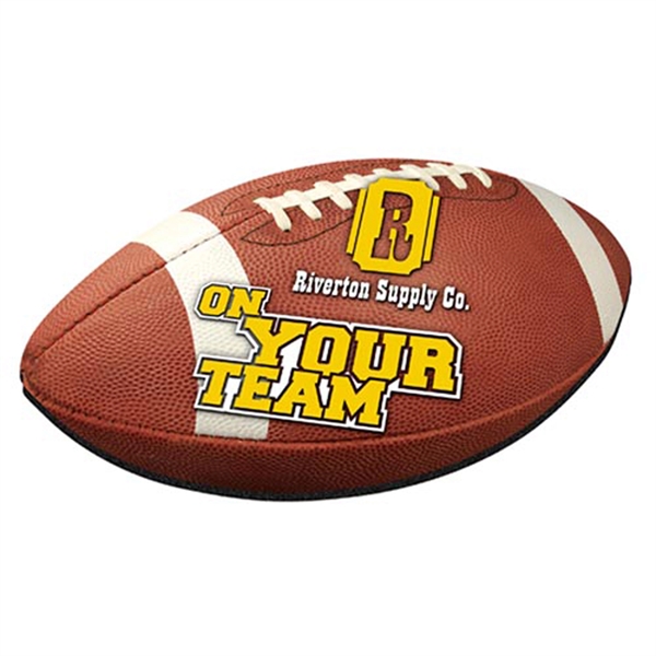 1/8" thick Natural Rubber Football-Shaped Mousepad with a full bleed four-color... from ASI 74710 Numo / NUMO
