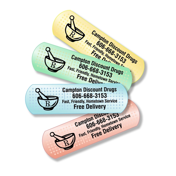 1" x 3.5" bandage shaped magnet with full color process imprinting.... from ASI 92977 UniversalPromo, Inc / UP Line