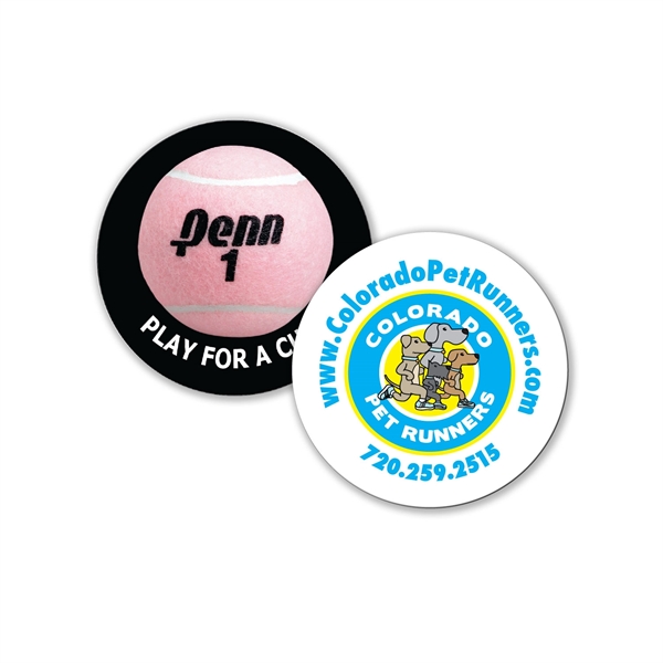 2.5" circle shaped magnet with full color process imprinting.... from ASI 92977 UniversalPromo, Inc / UP Line