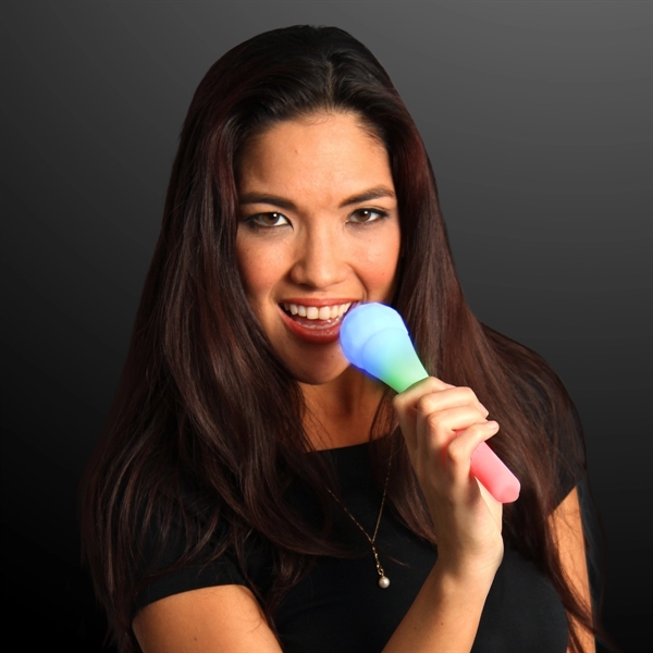 Blank or imprinted. Microphone Toy Light Wand, Sound Sensitive LEDs.... from ASI 34194 ALightPromos / Alight Promotional Products