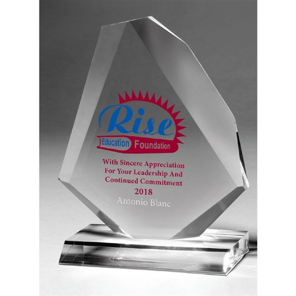 7 1/2" x 7 3/4" x 3/4" diamond shaped award made... from ASI 62660 Innovation Line