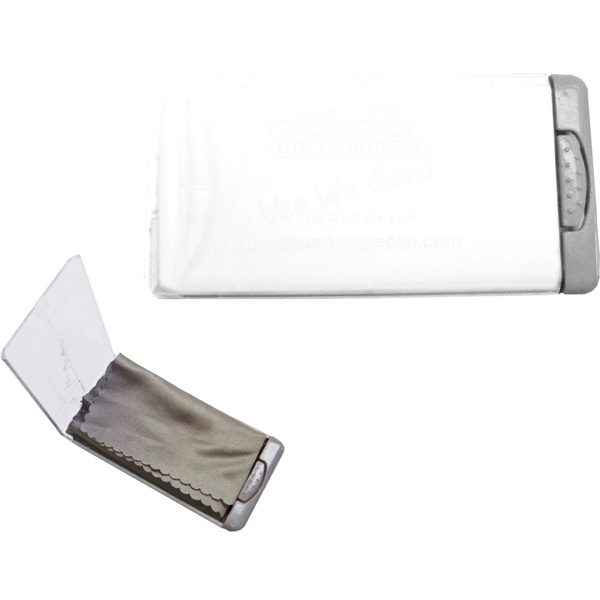 6" x 6" microfiber lens cloth for eyeglasses, computer screens, cellphones... from ASI 61966 HPG / Beacon Promotions