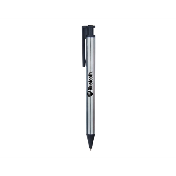 Plastic retractable pen with black UV plated tip and clip! Includes... from ASI 30442 Above & Beyond Advertising Products / PromoAdLine