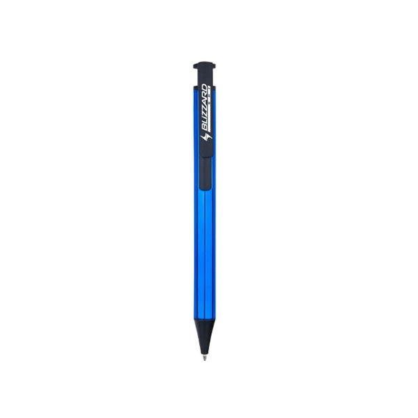 Plastic retractable pen with black UV plated tip and clip! Includes... from ASI 30442 Above & Beyond Advertising Products / PromoAdLine