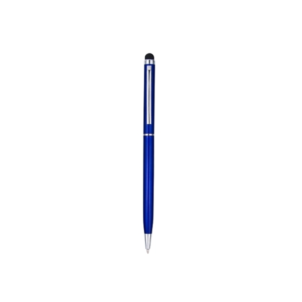 Metal stylus pen with colored aluminum barrel and shining chrome trim.... from ASI 30442 Above & Beyond Advertising Products / PromoAdLine