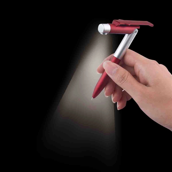 2-in-1 plastic metallic colored phone stand pen with twist-action ballpoint.... from ASI 30442 Above & Beyond Advertising Products / PromoAdLine