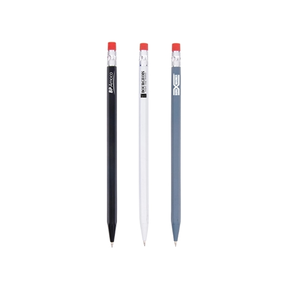 Plastic hexagonal mechanical pencil with choice of colored barrel and 0.7mm... from ASI 30442 Above & Beyond Advertising Products / PromoAdLine