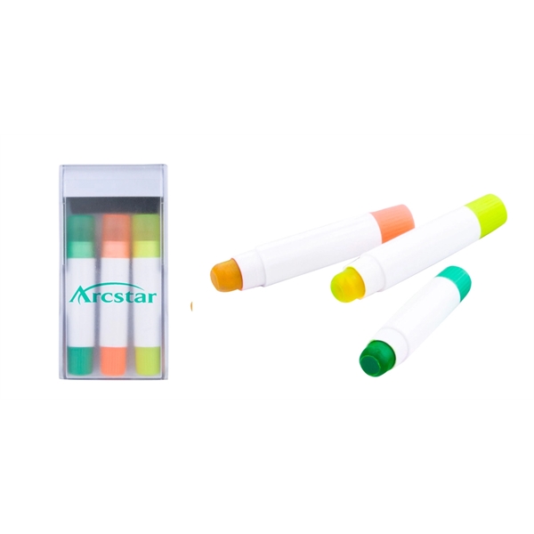 5-in-1 ABS highlighter trio with phone stand box, screen cleaner and... from ASI 30442 Above & Beyond Advertising Products / PromoAdLine