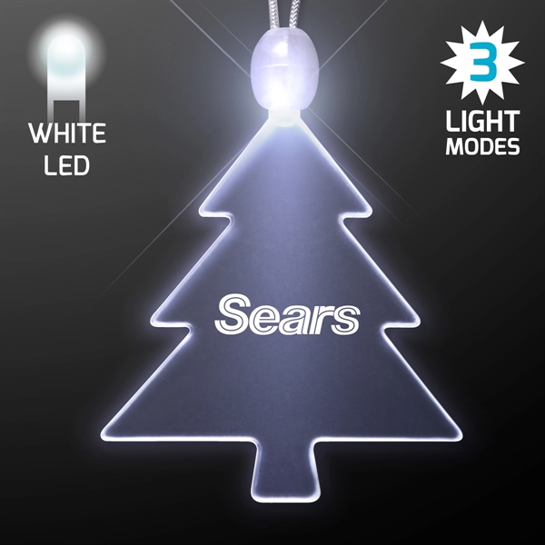 Acrylic Christmas Tree Necklace with LED and 3 Light Modes.... from ASI 34194 ALightPromos / Alight Promotional Products