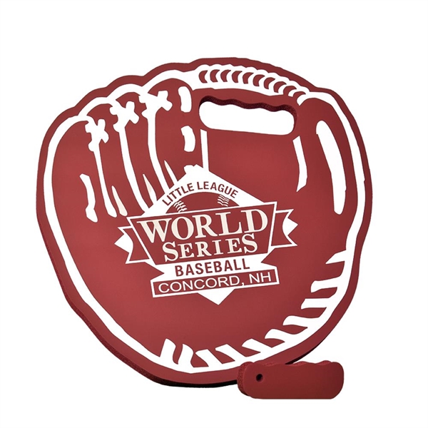 Baseball glove shaped seat cushion made from Softek closed cell foam.... from ASI 72805 NEP Promotions / NEP Promotions™