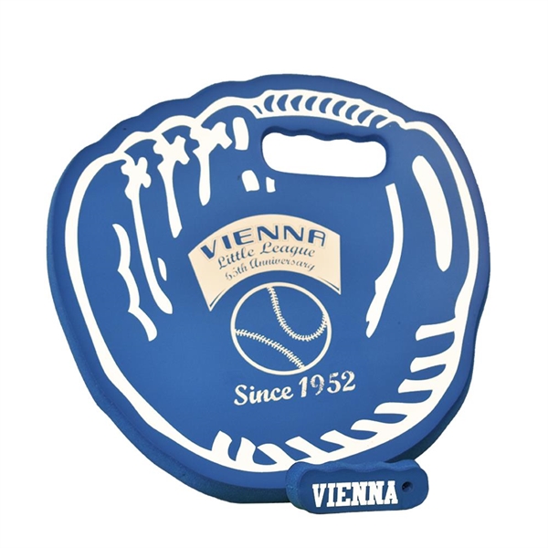 Baseball glove shaped seat cushion made from Softek closed cell foam.... from ASI 72805 NEP Promotions / NEP Promotions™