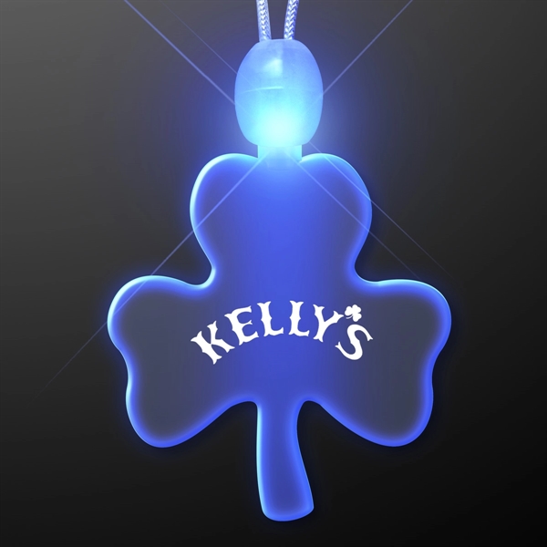 Shamrock shaped necklace with LED lights.... from ASI 34194 ALightPromos / Alight Promotional Products
