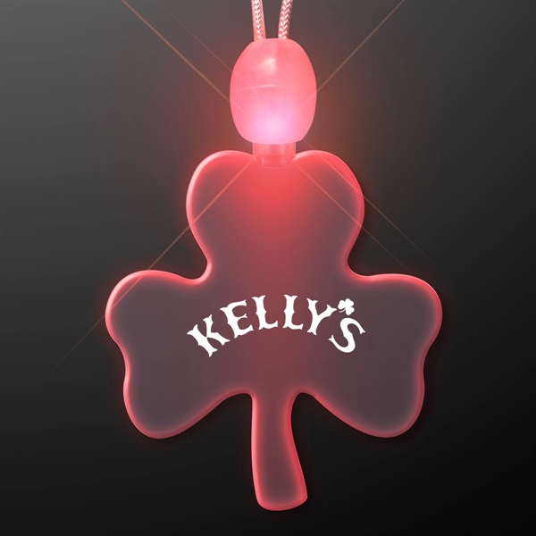 Shamrock shaped necklace with LED lights.... from ASI 34194 ALightPromos / Alight Promotional Products