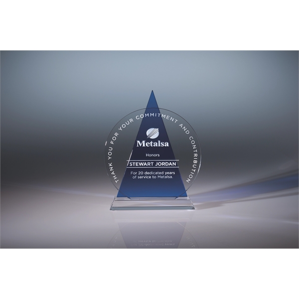 Icon award made of blue, red, or black optic crystal for... from ASI 62985 J. Charles