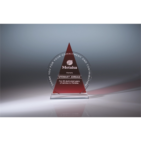 Icon award made of blue, red, or black optic crystal for... from ASI 62985 J. Charles