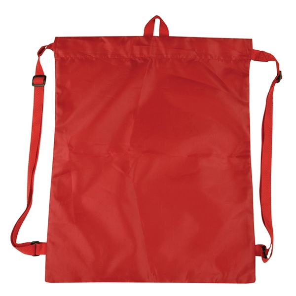 Drawstring backpack with adjustable shoulder straps... from ASI 34046 Allcasion Travelware Co