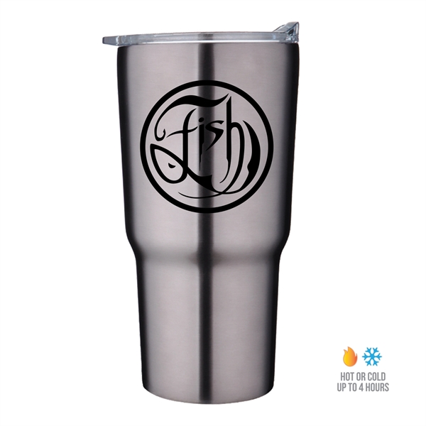 20 oz. economy stainless steel tumbler with a plastic PP liner... from ASI 90807 Tekweld
