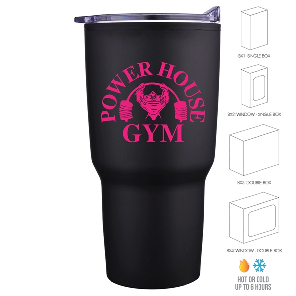 20 oz. tumbler with double wall insulation and spill-resistant, slide-action lid... from ASI 90807 Tekweld
