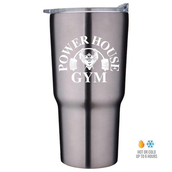 20 oz. tumbler with double wall insulation and spill-resistant, slide-action lid... from ASI 90807 Tekweld