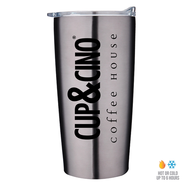 20 oz. tumbler with double wall insulation and spill-resistant, slide-action lid... from ASI 90807 Tekweld