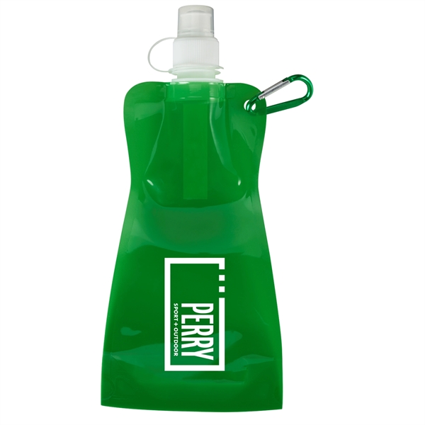 16 oz collapsible water bottle with carabiner.... from ASI 52840 Evans Manufacturing