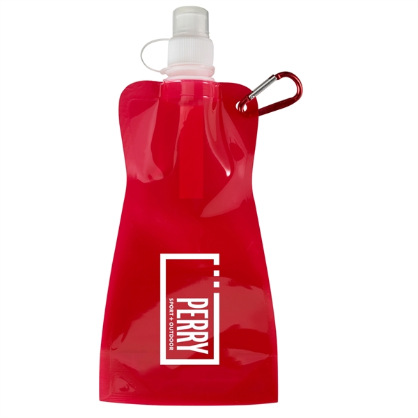 16 oz collapsible water bottle with carabiner.... from ASI 52840 Evans Manufacturing