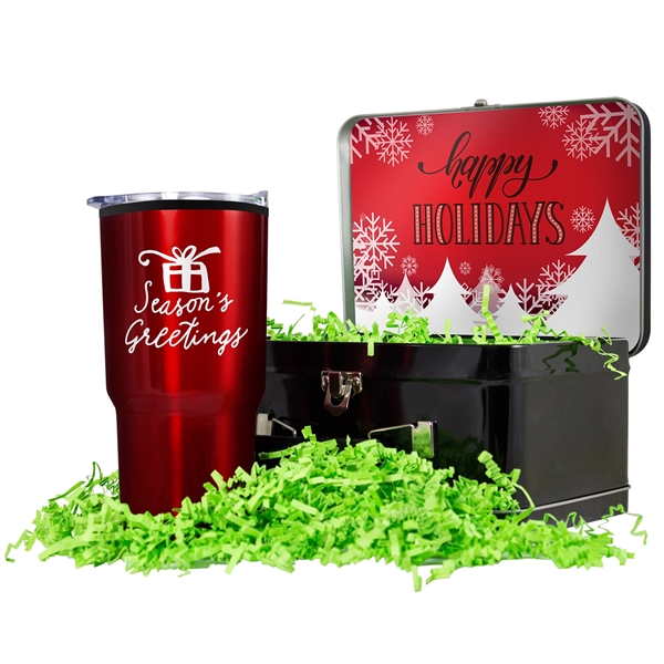 Gift set featuring a lunchbox and 20 oz. economy stainless steel... from ASI 90807 Tekweld