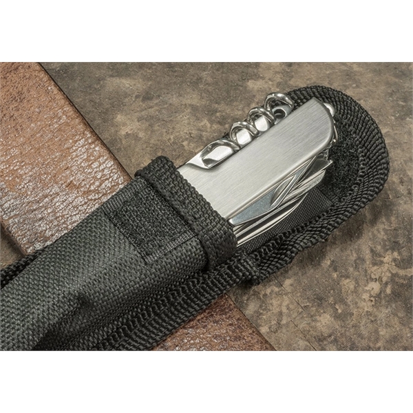 Stainless steel knife. 14 features on a split key ring.... from ASI 30112 ACE Products / Ace Line