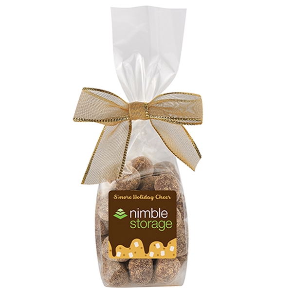 2.25" x 1.875" x 9.5" mug stuffer bag tied with a... from ASI 71685 Midnite Snax®