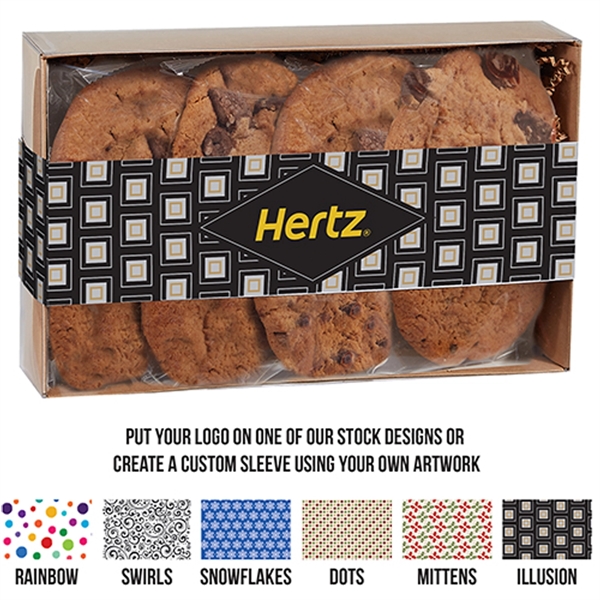 Gourmet gift box of 8 individually wrapped chocolate chunk cookies, baked... from ASI 71685 Midnite Snax®