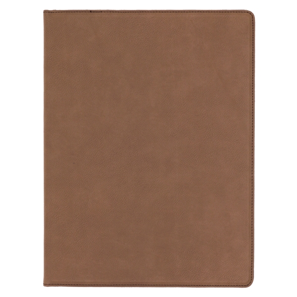 1.5" x 9.5" x 12" portfolio made of dark brown leatherette... from ASI 74601 Calico