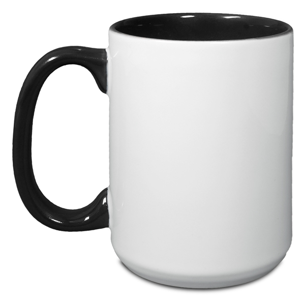 15 Oz. Two-Tone Mug with C Shaped Handle... from ASI 52475 Xpres LLC