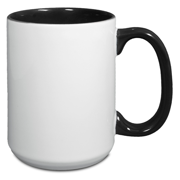 15 Oz. Two-Tone Mug with C Shaped Handle... from ASI 52475 Xpres LLC