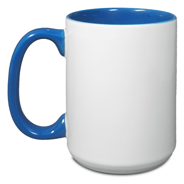 15 Oz. Two-Tone Mug with C Shaped Handle... from ASI 52475 Xpres LLC