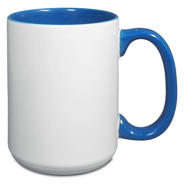 15 Oz. Two-Tone Mug with C Shaped Handle... from ASI 52475 Xpres LLC