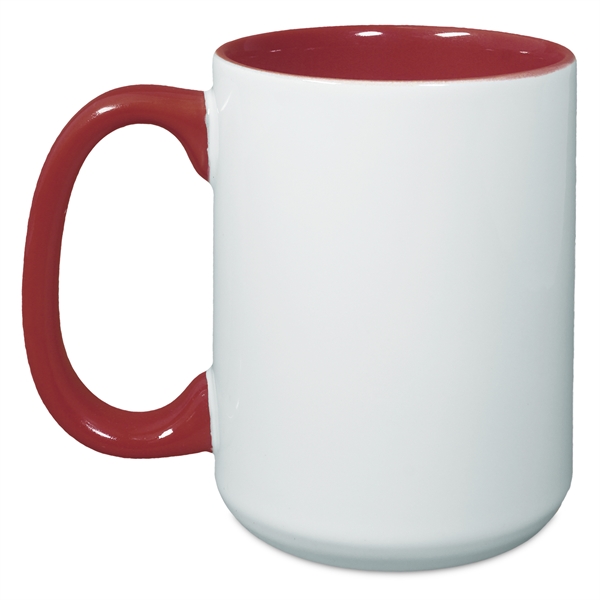 15 Oz. Two-Tone Mug with C Shaped Handle... from ASI 52475 Xpres LLC