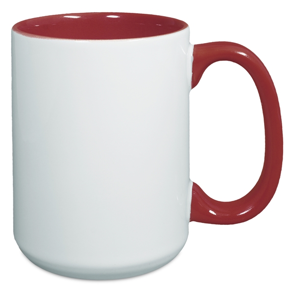 15 Oz. Two-Tone Mug with C Shaped Handle... from ASI 52475 Xpres LLC