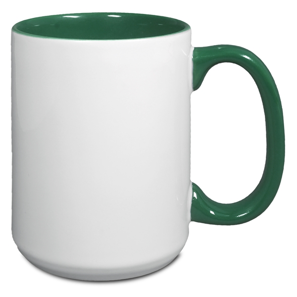 15 Oz. Two-Tone Mug with C Shaped Handle... from ASI 52475 Xpres LLC